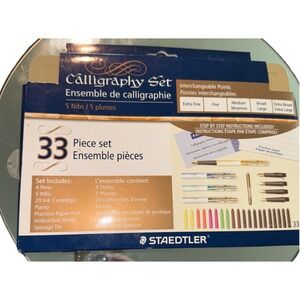 Staedtler 5 Nib Calligraphy Pen Set - Extra Fine, Fine, Medium, Bold, Extra Bold